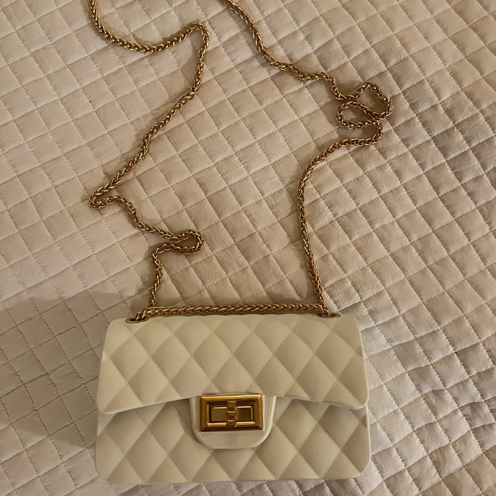 White & Gold purse